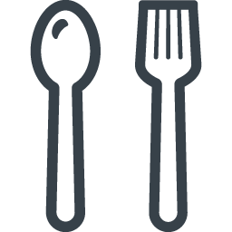 フォークとスプーンの食事のアイコン素材 2 商用可の無料 フリー のアイコン素材をダウンロードできるサイト Icon Rainbow