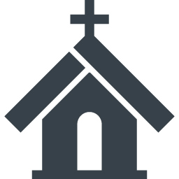 教会の建物アイコン素材 6 商用可の無料 フリー のアイコン素材をダウンロードできるサイト Icon Rainbow