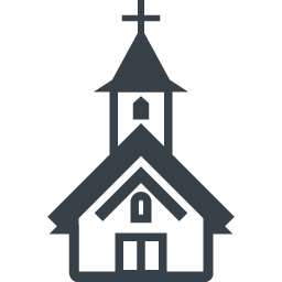 教会の建物アイコン素材 8 商用可の無料 フリー のアイコン素材をダウンロードできるサイト Icon Rainbow