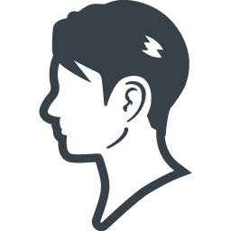 男性の横顔フリーアイコン素材 2 商用可の無料 フリー のアイコン素材をダウンロードできるサイト Icon Rainbow