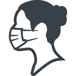 マスクをした女性のアイコン素材 商用可の無料 フリー のアイコン素材をダウンロードできるサイト Icon Rainbow
