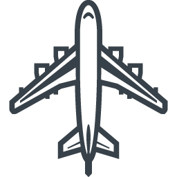 大型旅客機 飛行機 の無料アイコン素材 1 商用可の無料 フリー のアイコン素材をダウンロードできるサイト Icon Rainbow