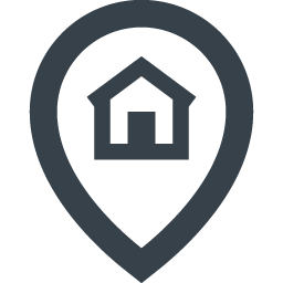 現在地の家マークアイコン素材 2 商用可の無料 フリー のアイコン素材をダウンロードできるサイト Icon Rainbow