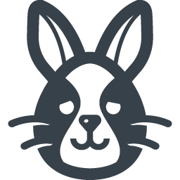 ヤミヤミのウサギの無料アイコン素材 1 商用可の無料 フリー のアイコン素材をダウンロードできるサイト Icon Rainbow