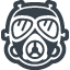 ガスマスク（防毒マスク）の無料アイコン素材 2