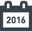 2016年のカレンダー無料アイコン素材 1