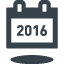 2016年のカレンダー無料アイコン素材 2