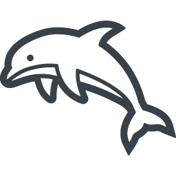 イルカの無料アイコン素材 1 商用可の無料 フリー のアイコン素材をダウンロードできるサイト Icon Rainbow