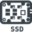パソコンのSSDの無料アイコン素材 6