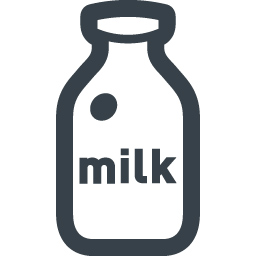 ミルクの入った瓶の無料アイコン素材 2 商用可の無料 フリー のアイコン素材をダウンロードできるサイト Icon Rainbow