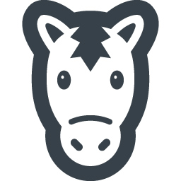 かわいい馬の無料アイコン素材 1 商用可の無料 フリー のアイコン素材をダウンロードできるサイト Icon Rainbow