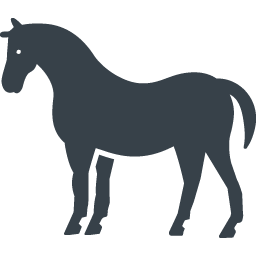 馬のシルエットの無料アイコン素材 2 商用可の無料 フリー のアイコン素材をダウンロードできるサイト Icon Rainbow