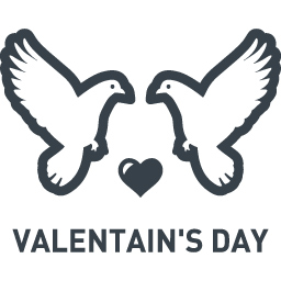 バレンタインデーの幸せ鳩の無料アイコン 商用可の無料 フリー のアイコン素材をダウンロードできるサイト Icon Rainbow