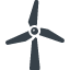 風力発電のプロペラの無料アイコン素材 2