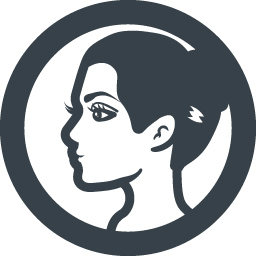 女性の横顔の無料アイコン素材 1 商用可の無料 フリー のアイコン素材をダウンロードできるサイト Icon Rainbow