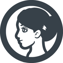 女性の横顔の無料アイコン素材 2 商用可の無料 フリー のアイコン素材をダウンロードできるサイト Icon Rainbow