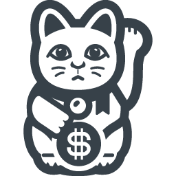 アメリカの招き猫の無料アイコン素材 商用可の無料 フリー のアイコン素材をダウンロードできるサイト Icon Rainbow