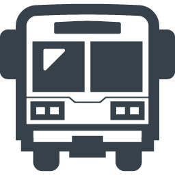 バスの正面アイコン素材 4 商用可の無料 フリー のアイコン素材をダウンロードできるサイト Icon Rainbow
