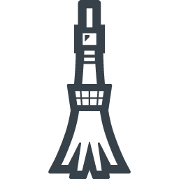 東京タワーの無料アイコン素材 1 商用可の無料 フリー のアイコン素材をダウンロードできるサイト Icon Rainbow