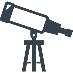 望遠鏡の無料アイコン素材 2 商用可の無料 フリー のアイコン素材をダウンロードできるサイト Icon Rainbow
