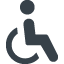 車椅子・身体障害のマークの無料素材 1