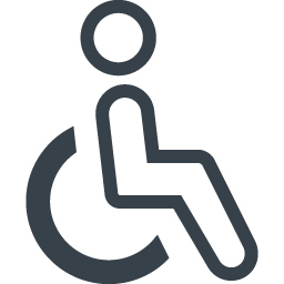 車椅子 身体障害のマークの無料素材 2 商用可の無料 フリー のアイコン素材をダウンロードできるサイト Icon Rainbow