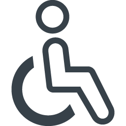 車椅子 身体障害のマークの無料素材 2 商用可の無料 フリー のアイコン素材をダウンロードできるサイト Icon Rainbow