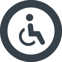 車椅子 身体障害のマークの無料素材 3 商用可の無料 フリー のアイコン素材をダウンロードできるサイト Icon Rainbow