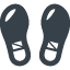 靴の足跡の無料アイコン素材 2