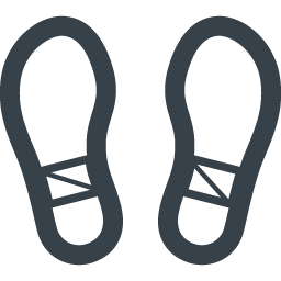 靴の足跡の無料アイコン素材 3 商用可の無料 フリー のアイコン素材をダウンロードできるサイト Icon Rainbow