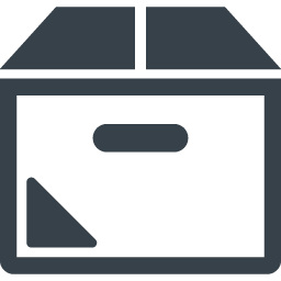 正面から見たダンボールのアイコン素材 2 商用可の無料 フリー のアイコン素材をダウンロードできるサイト Icon Rainbow