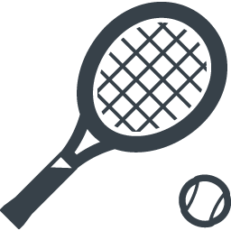 テニスラケットのアイコン 2 商用可の無料 フリー のアイコン素材をダウンロードできるサイト Icon Rainbow