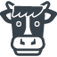 牛の顔のアイコン 1
